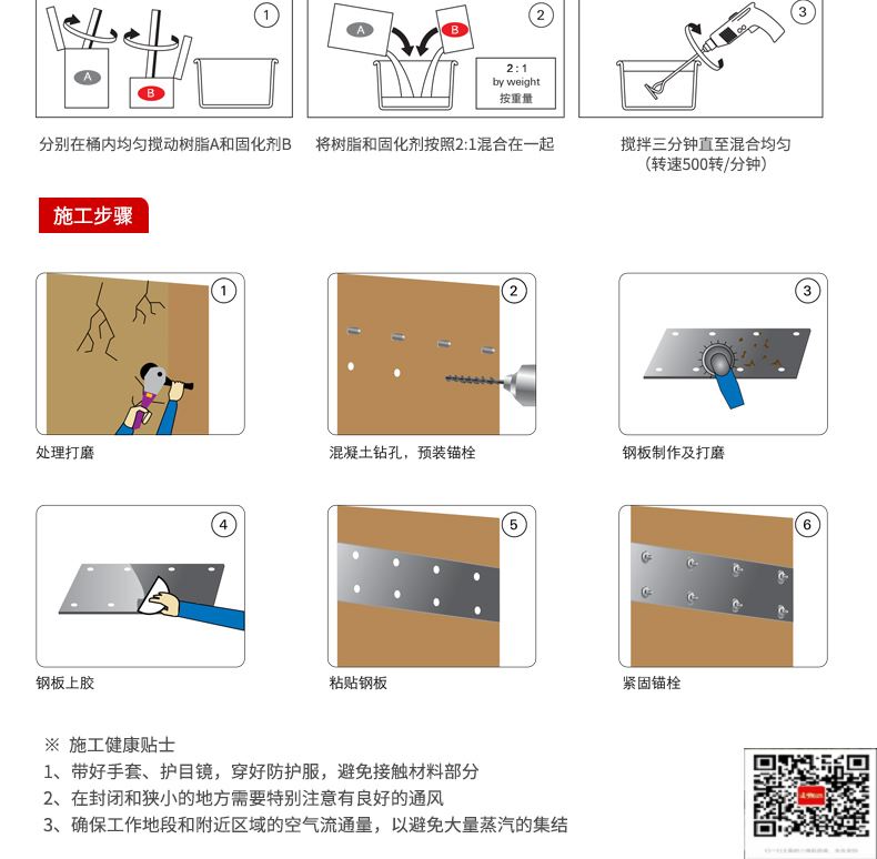 包钢广安粘钢加固施工过程